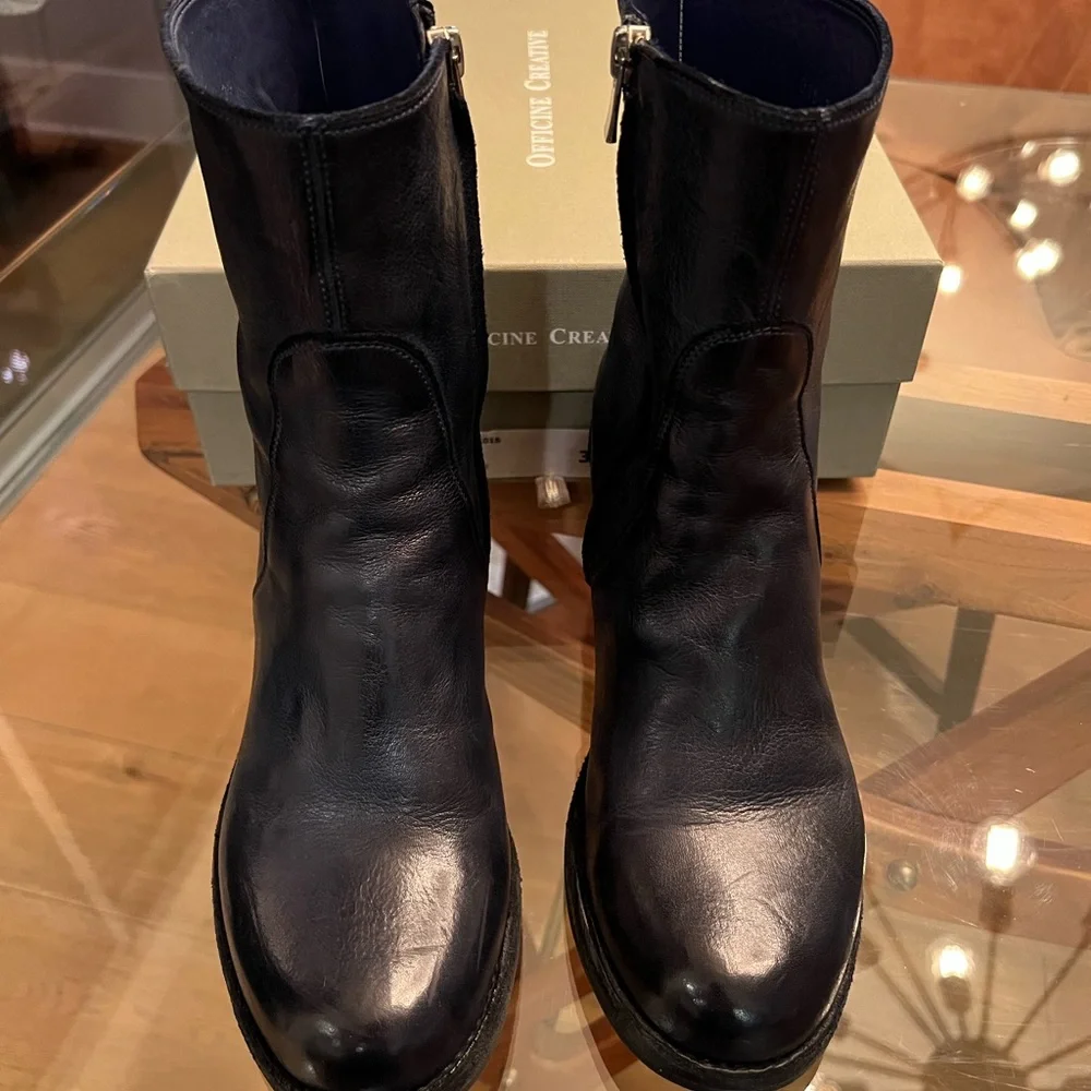 Officine Creative Agnes/O16 boot size 39 Dark Blue, 2.25” heel - Picture 3 of 8